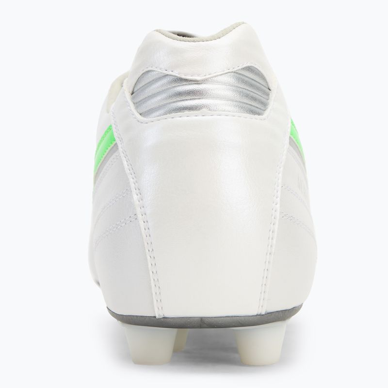 Men's football boots Mizuno Morelia II Elite Md white/neon green/galaxy silver 6