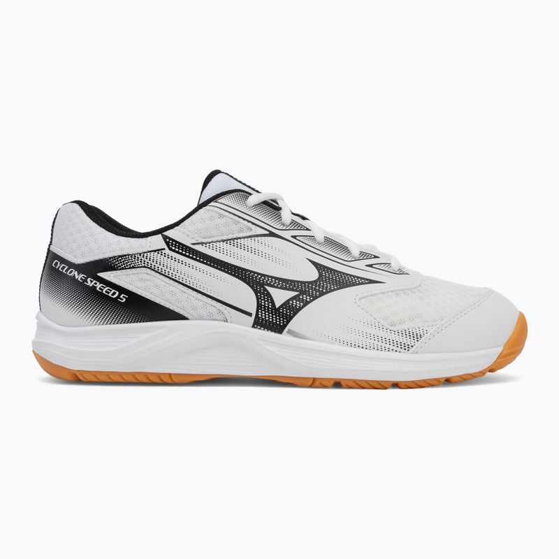 Volleyball shoes Mizuno Cyclone Speed 5 white/black/chamois 2