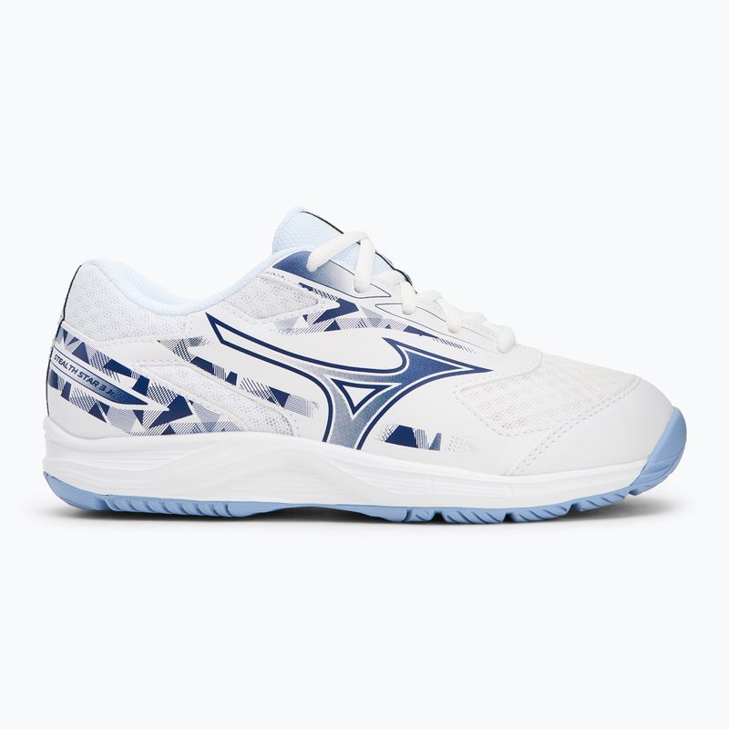 Children's shoes Mizuno Stealth Star 3 white/bellwether blue/belairblu 2