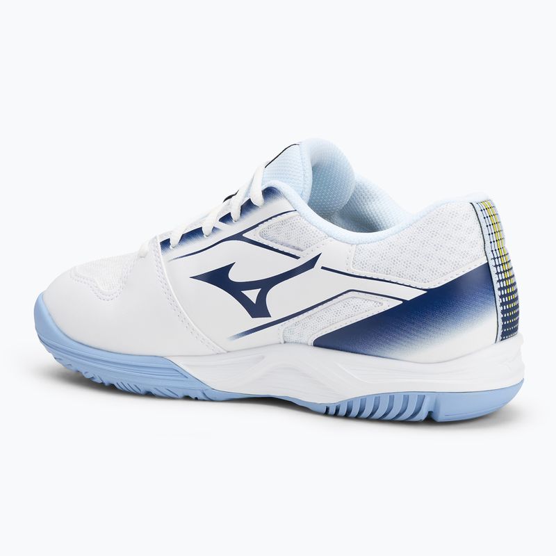 Children's shoes Mizuno Stealth Star 3 white/bellwether blue/belairblu 3