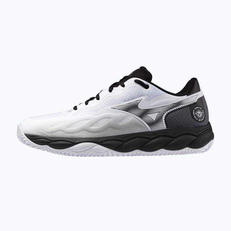 Men's tennis shoes Mizuno Wave Enforce Court CC white/ black/ iron gate