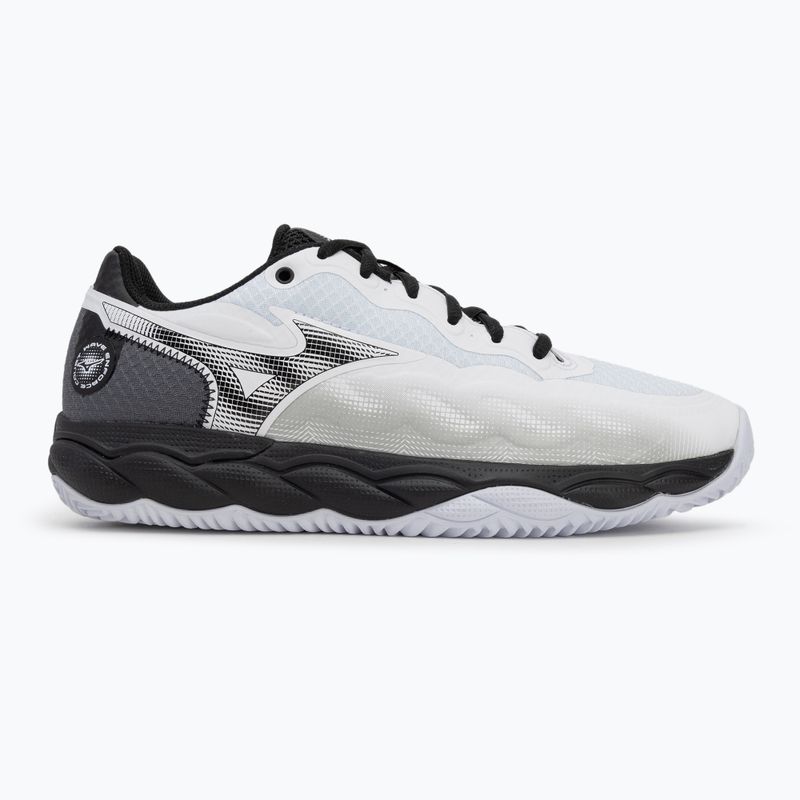 Men's tennis shoes Mizuno Wave Enforce Court CC white/ black/ iron gate 2