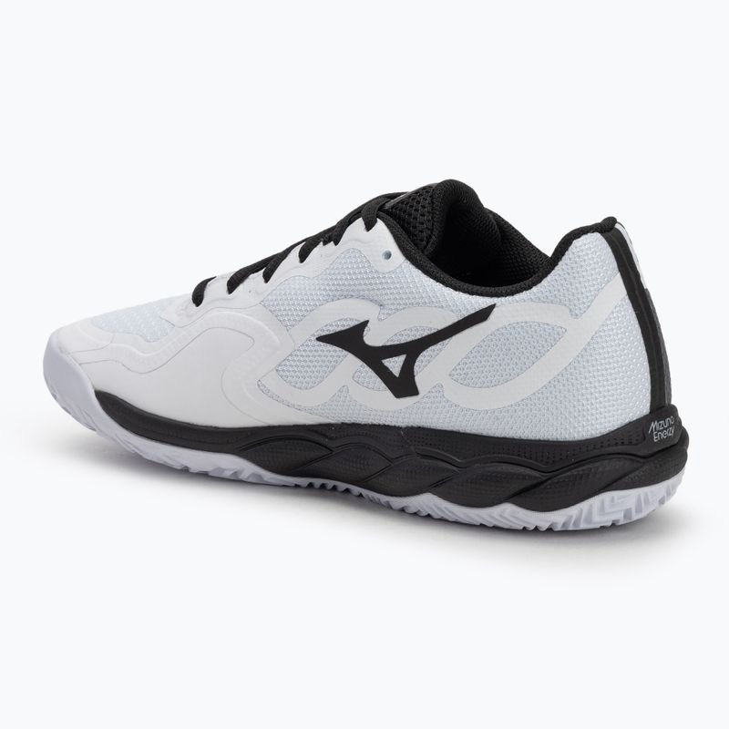 Men's tennis shoes Mizuno Wave Enforce Court CC white/ black/ iron gate 3