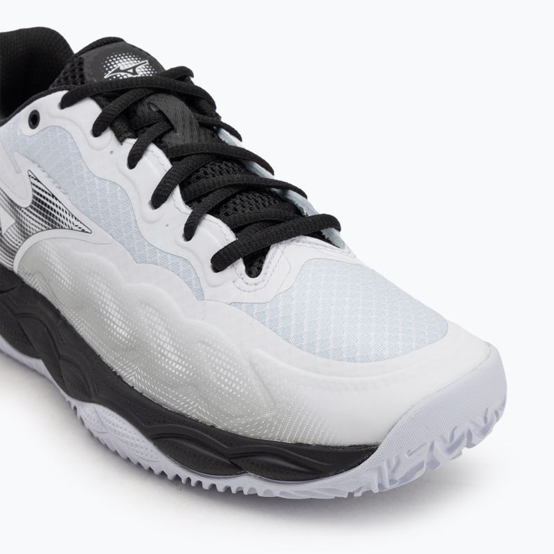 Men's tennis shoes Mizuno Wave Enforce Court CC white/ black/ iron gate 7