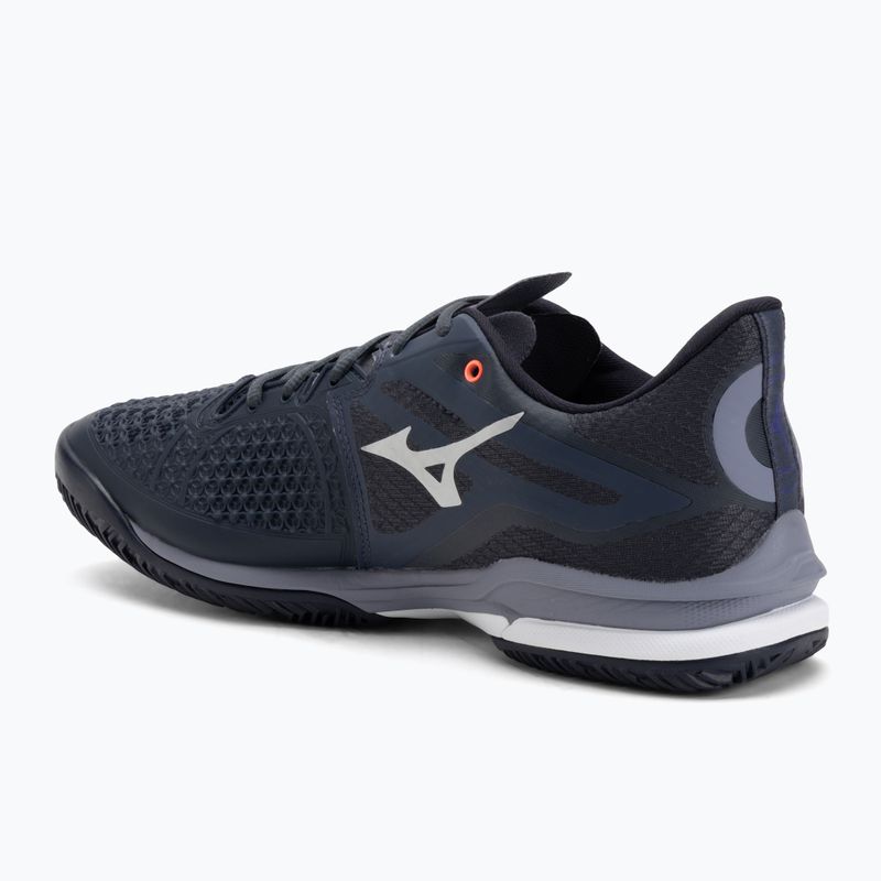 Mizuno Wave Exceed Tour 6 CC tennis shoes odyssey gray/white/blue granite 3