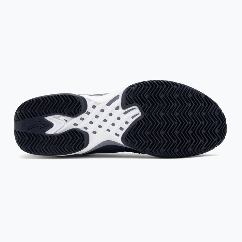 Mizuno Wave Exceed Tour 6 CC tennis shoes odyssey gray/white/blue granite 4