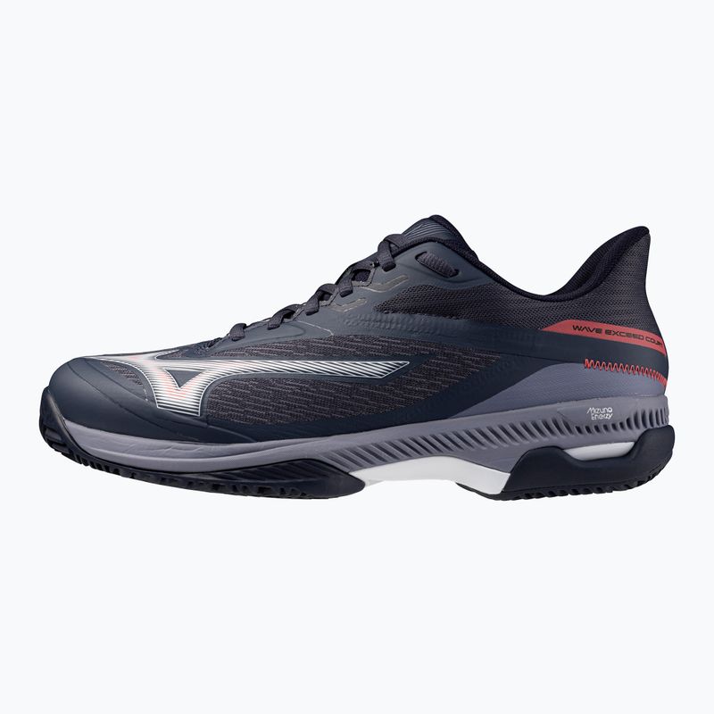 Mizuno Wave Exceed Court CC tennis shoes odyssey gray/white/blue granite