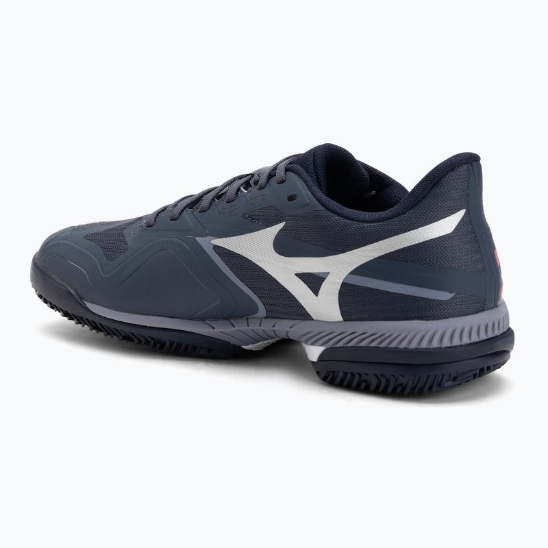 Mizuno Wave Exceed Court CC tennis shoes odyssey gray/white/blue granite 3