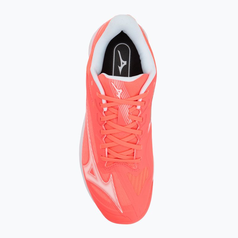Women's tennis shoes Mizuno Wave Exceed Court CC W calypso coral/white/barely pink 5