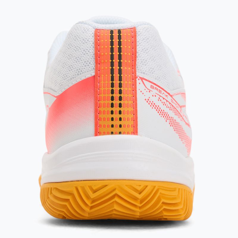 Children's tennis shoes Mizuno Break Shot 5 Jr CC white/calypso coral/citrus 6