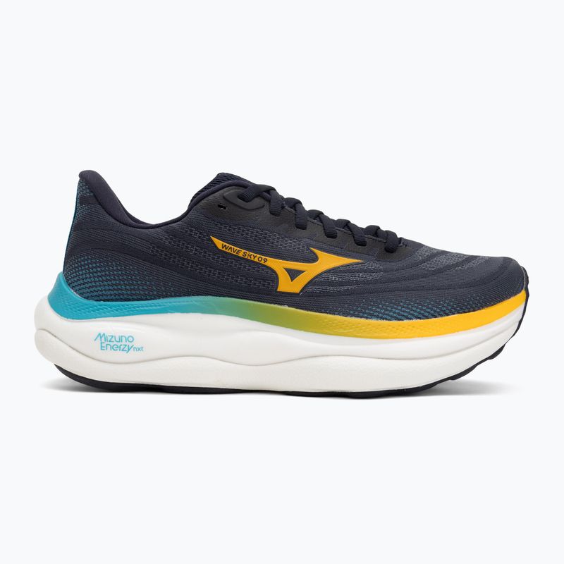 Men's running shoes Mizuno Wave Sky 9 baritone blue/citrus/capri breeze 2