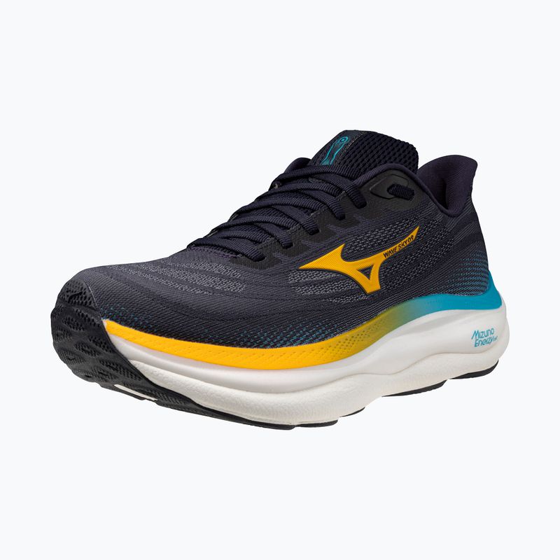 Men's running shoes Mizuno Wave Sky 9 baritone blue/citrus/capri breeze 3