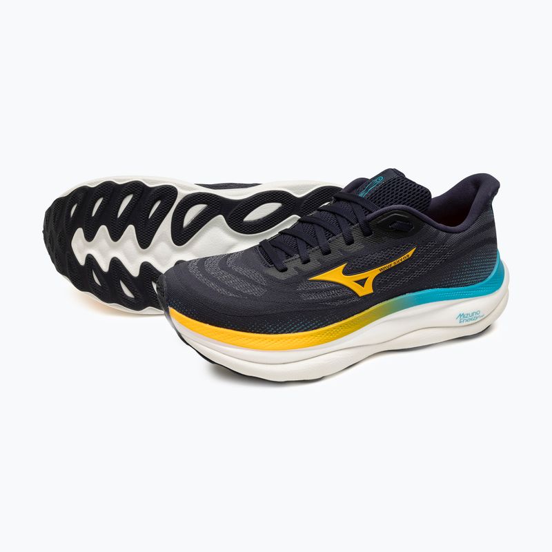Men's running shoes Mizuno Wave Sky 9 baritone blue/citrus/capri breeze 7
