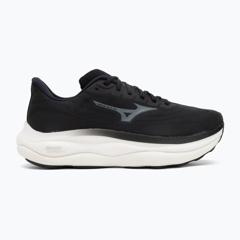 Men's running shoes Mizuno Wave Sky 9 black/metallic grey/black sand 2