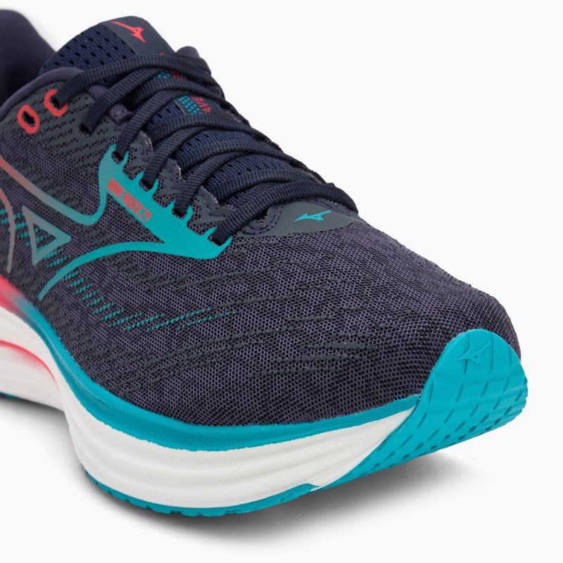 Men's running shoes Mizuno Wave Rider 29 odyssey gray/Ccapri breeze/calypso coral 7