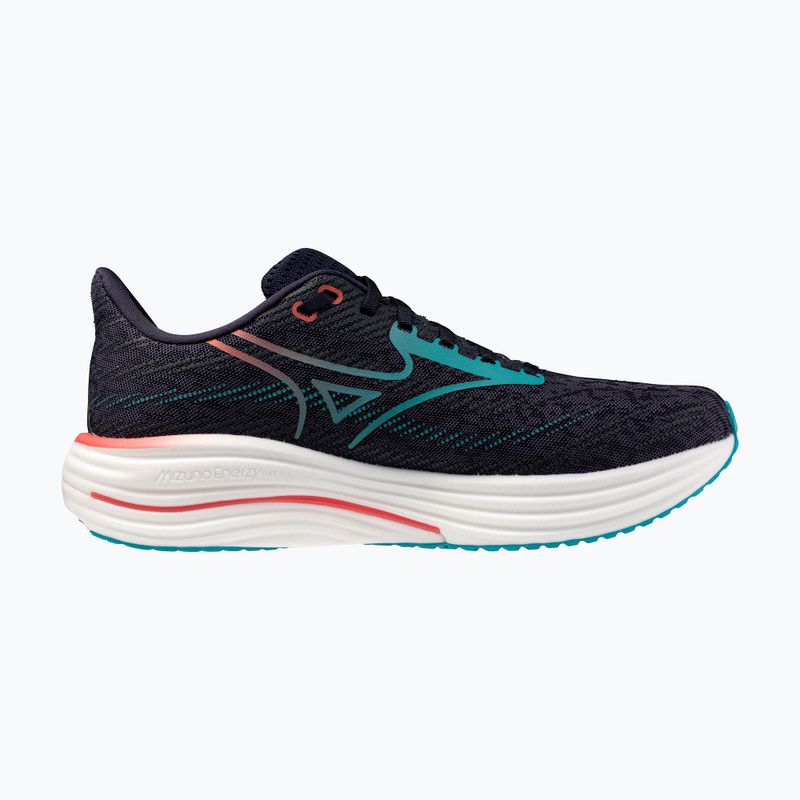 Men's running shoes Mizuno Wave Rider 29 odyssey gray/Ccapri breeze/calypso coral 2