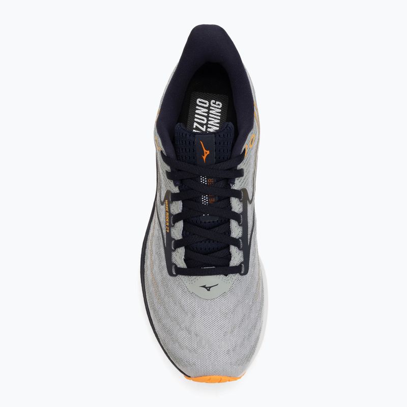 Men's running shoes Mizuno Wave Rider 29 harbor mist/baritone blue/tang orange 5