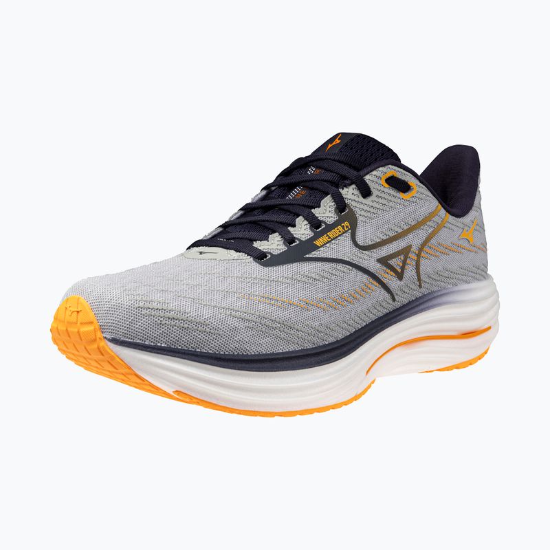 Men's running shoes Mizuno Wave Rider 29 harbor mist/baritone blue/tang orange 10
