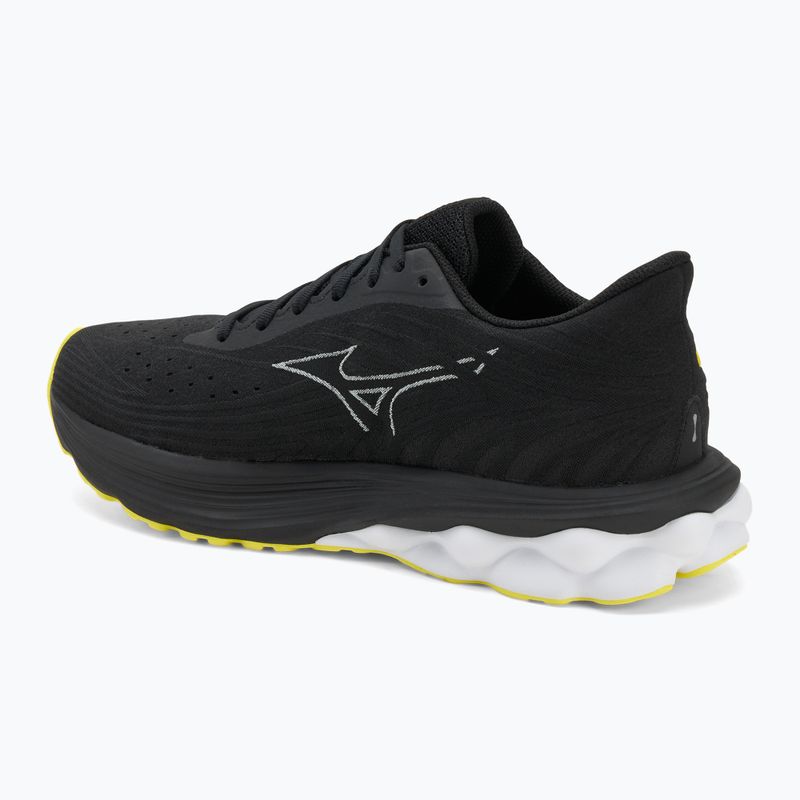 Men's running shoes Mizuno Wave Skyrise 6 black/harbor mist/lemon tonic 3