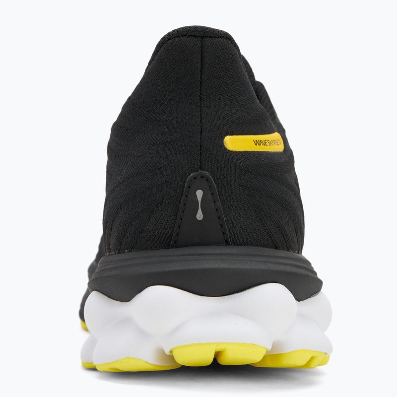 Men's running shoes Mizuno Wave Skyrise 6 black/harbor mist/lemon tonic 6