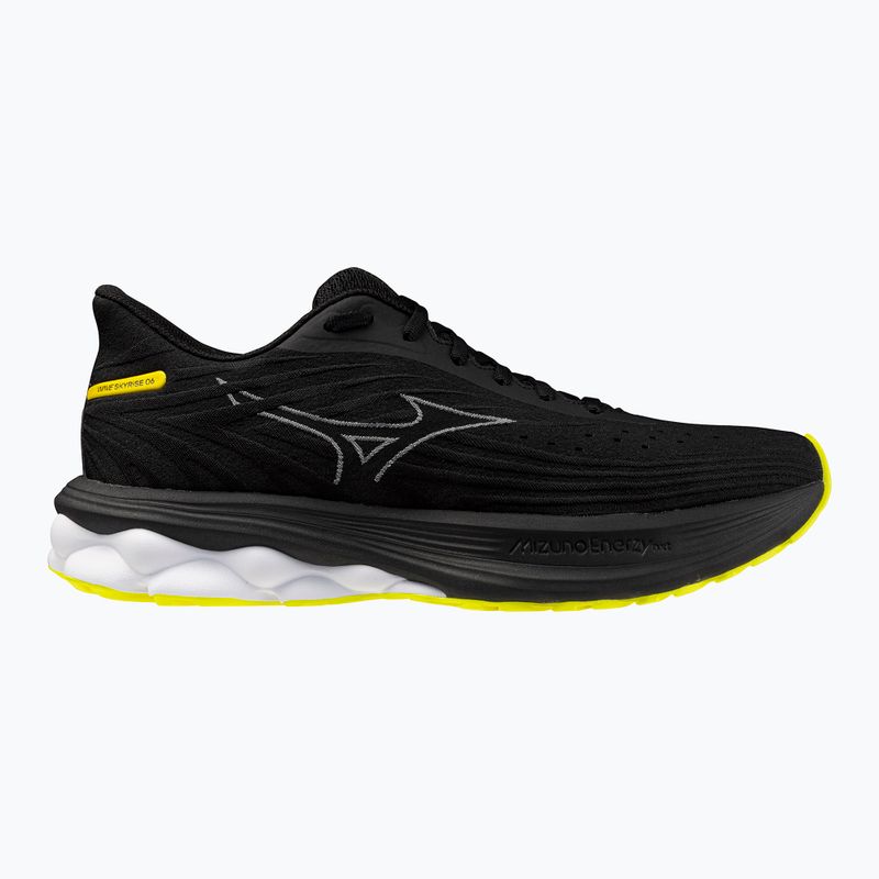 Men's running shoes Mizuno Wave Skyrise 6 black/harbor mist/lemon tonic 8