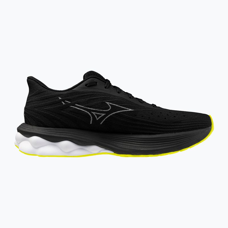 Men's running shoes Mizuno Wave Skyrise 6 black/harbor mist/lemon tonic 9