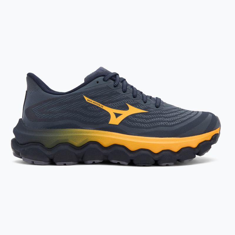 Men's running shoes Mizuno Wave Horizon 8 blue granite/citrus/baritone blue 2