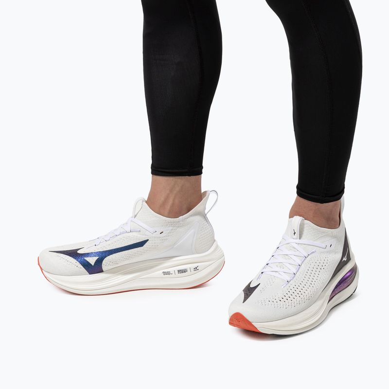 Men's running shoes Mizuno Neo Vista 2 white/white/iris bloom 10