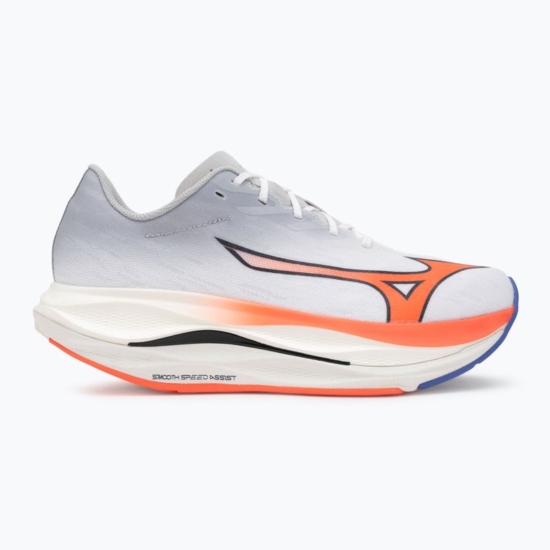 Men's running shoes Mizuno Wave Rebellion Flash 3 white/fiery coral 2/iris bloom 2