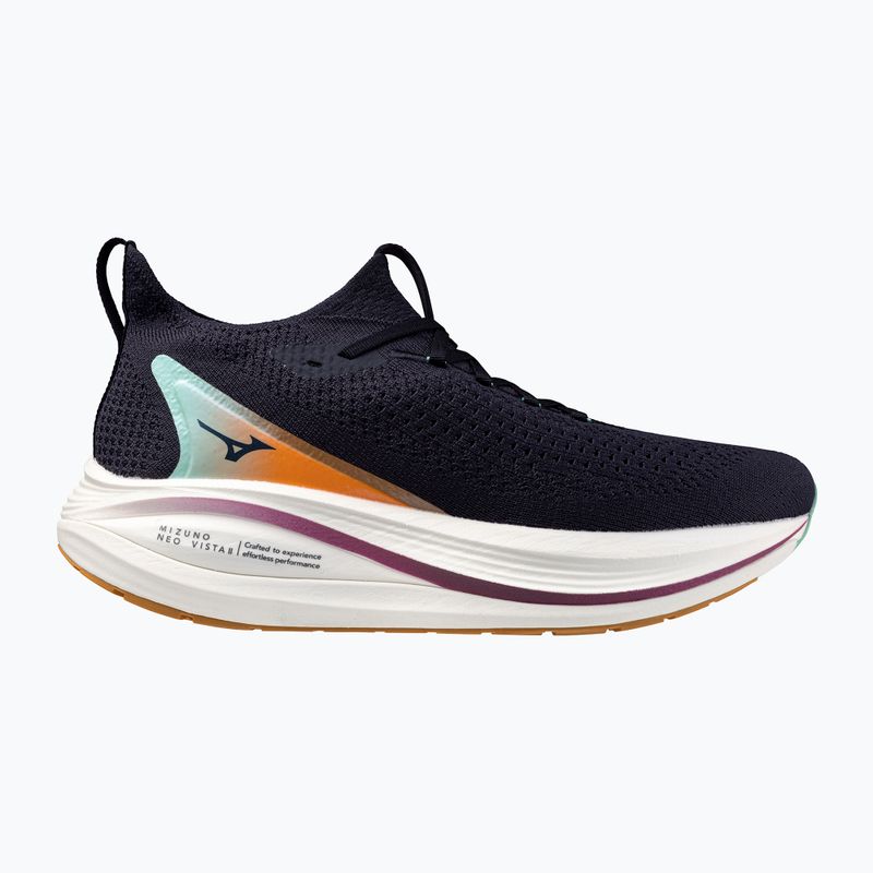 Mizuno Neo Vista 2 running shoe white/white/iris bloom baritone blue/baritone blue/tangello 8