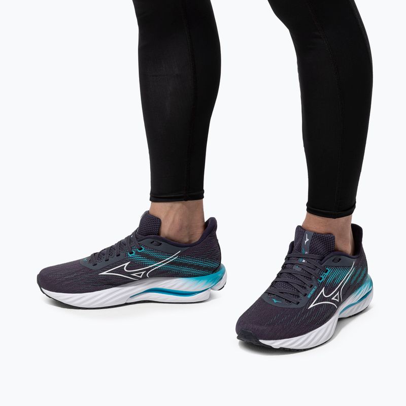 Men's running shoes Mizuno Wave Inspire 21 odyssey gray/white/capri breez 15