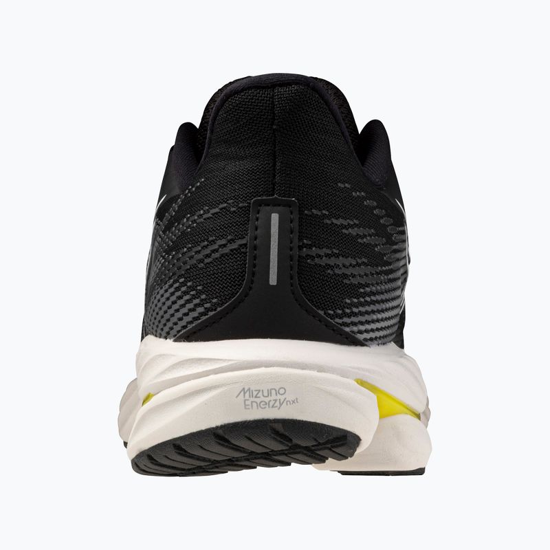 Men's running shoes Mizuno Wave Inspire 21 black/white/vibrant yellow 12