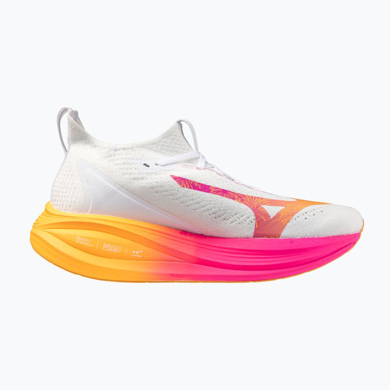 Mizuno Neo Vista 2 white/white/pink tetra running shoe 2