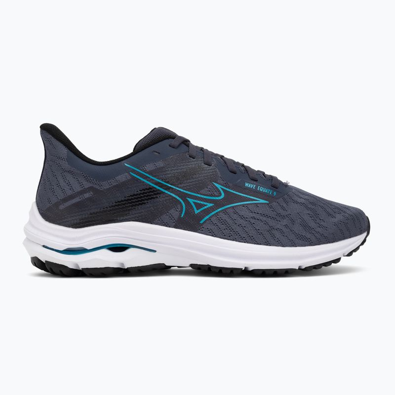 Men's running shoes Mizuno Wave Equate 9 odyssey gray/capri breeze/black 2