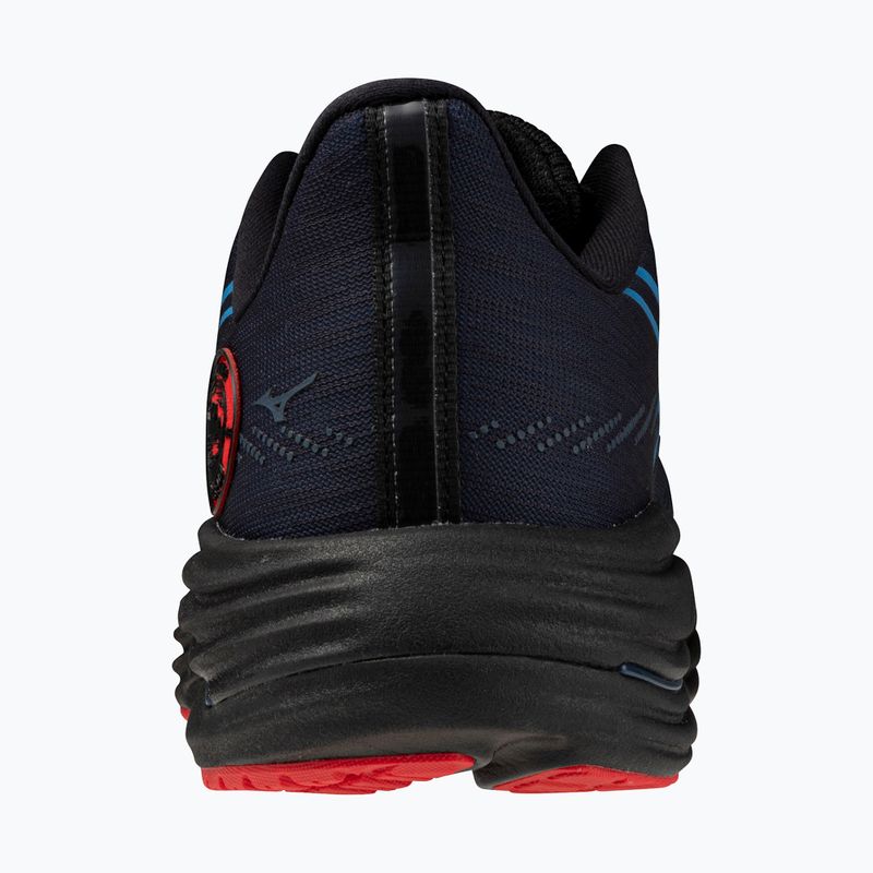 Mizuno Wave Rider 29 running shoe amsterdam black/all aboard/high risk red 10