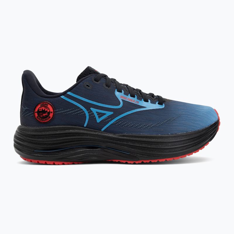 Mizuno Wave Rider 29 running shoe amsterdam black/all aboard/high risk red 2