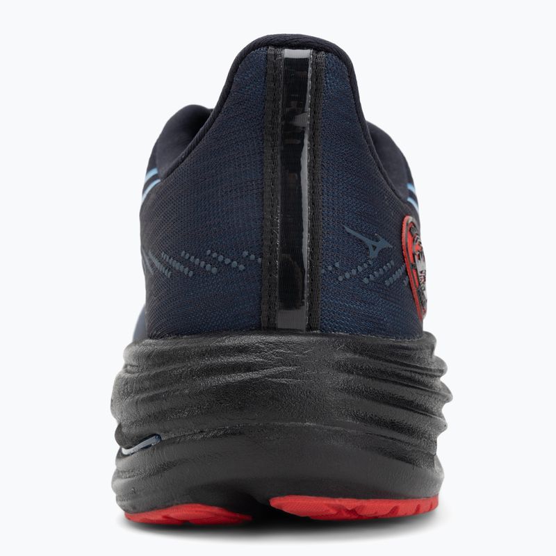 Mizuno Wave Rider 29 running shoe amsterdam black/all aboard/high risk red 6