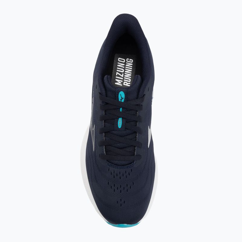 Mizuno Revolt 4 baritone blue/silver/capri bre men's running shoes 5