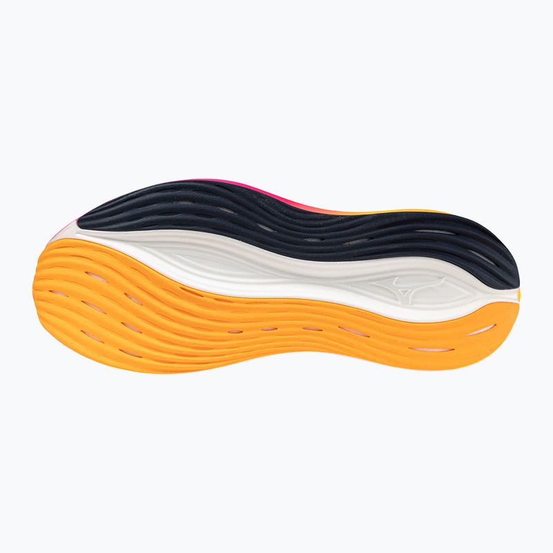 Mizuno Neo Zen white/tang orange/pink tetra running shoe 13