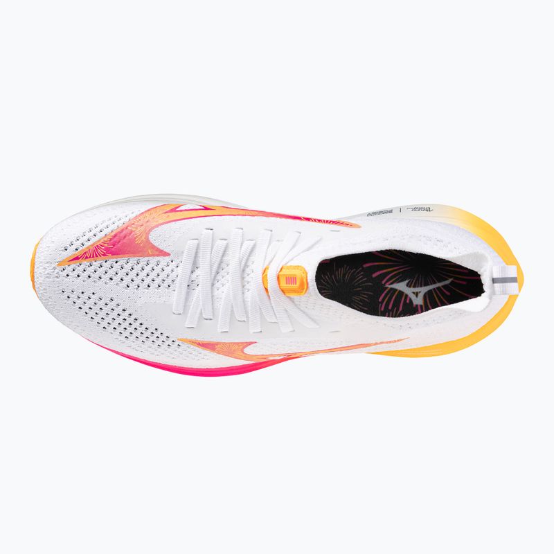 Mizuno Neo Zen white/tang orange/pink tetra running shoe 14