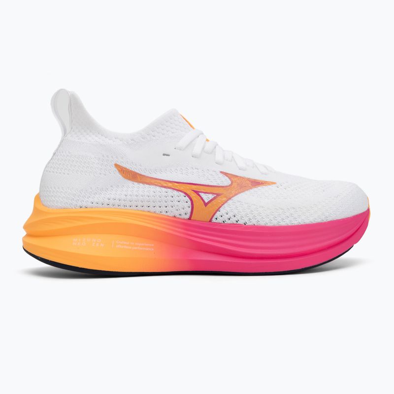 Mizuno Neo Zen white/tang orange/pink tetra running shoe 2