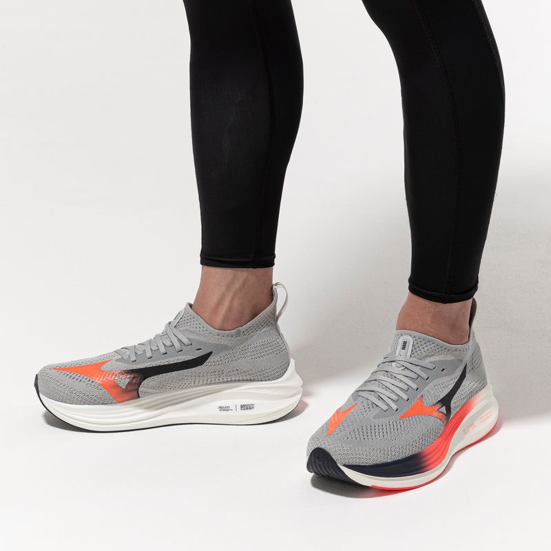 Men's running shoes Mizuno Neo Zen odyssey gray/silver/citrus 10