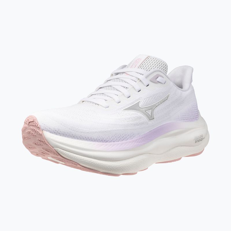 Women's running shoes Mizuno Wave Sky 9 white/silver/orchid petal 3