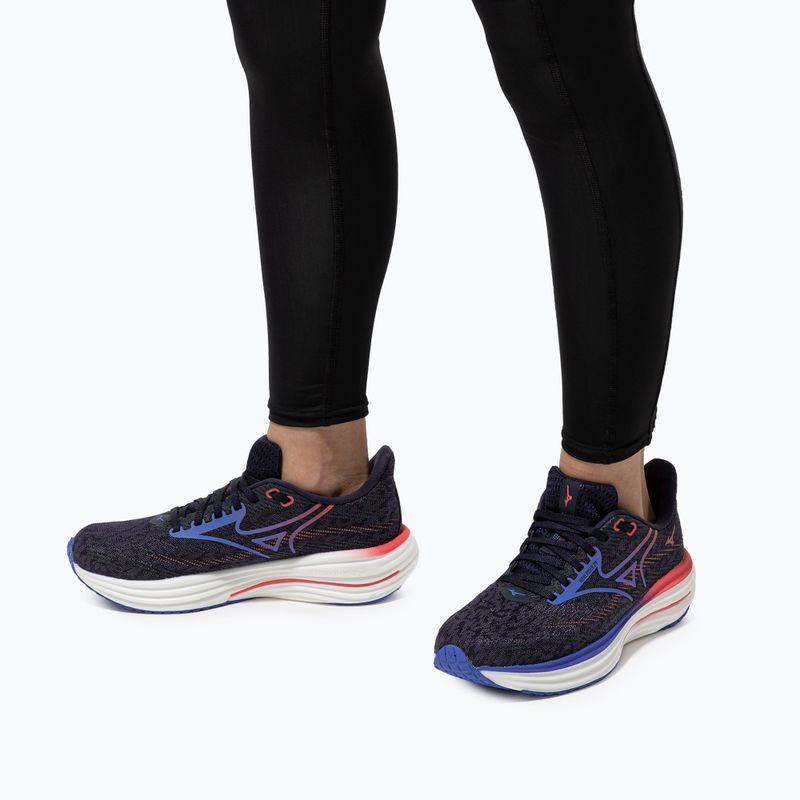 Women's running shoes Mizuno Wave Rider 29 odyssey gray/iris bloom/calypsocoral 17