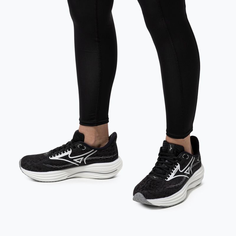 Women's running shoes Mizuno Wave Rider 29 black sand/white/black 10
