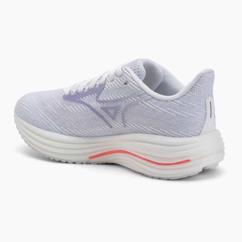 Women's running shoes Mizuno Wave Rider 29 white/icelandic blue/strikingcoral 3