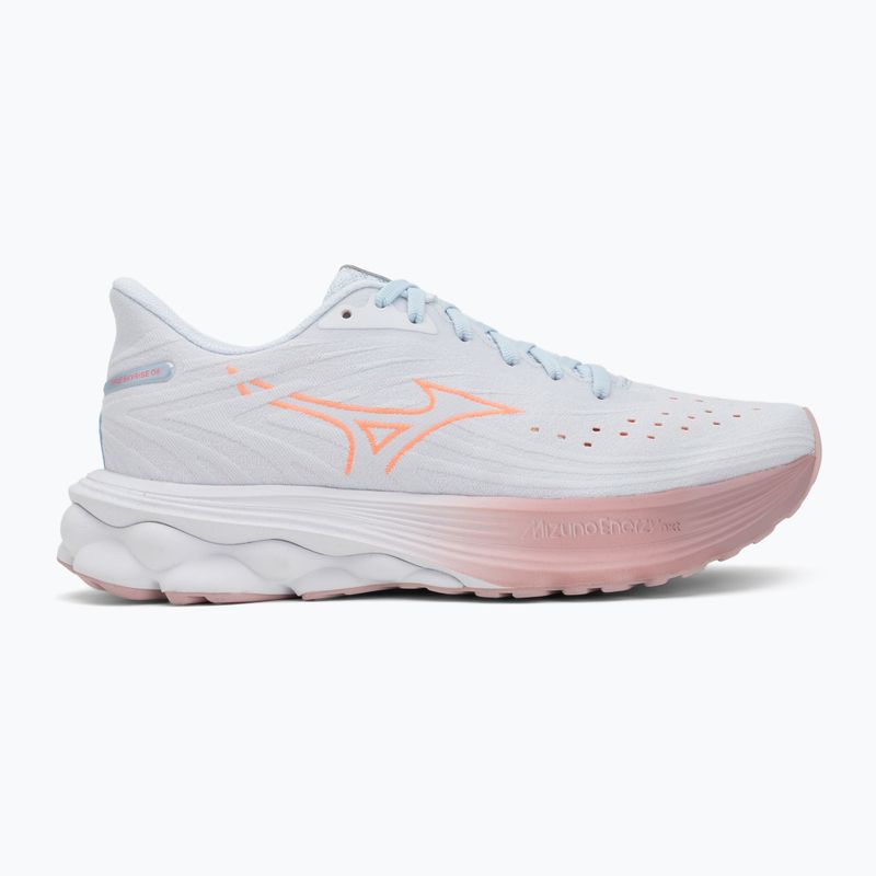 Women's running shoes Mizuno Wave Skyrise 6 nantucket breeze/striking coral/bleach mauve 2
