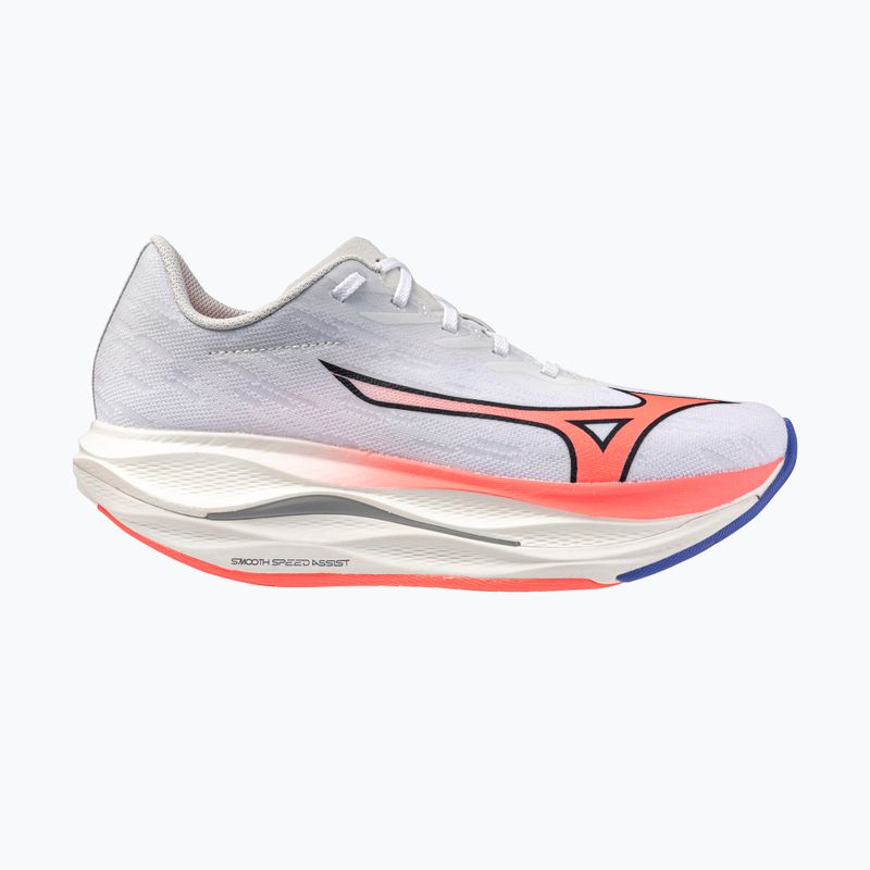 Women's running shoes Mizuno Wave Rebellion Flash 3 white/striking coral/iris bloom 9