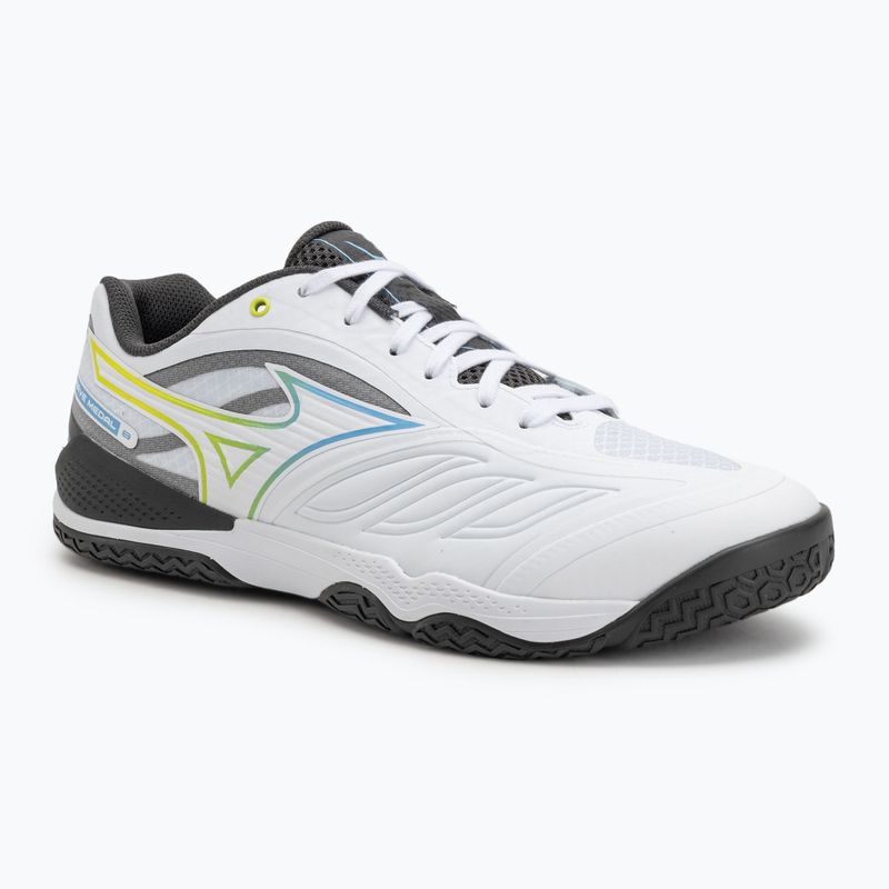 Mizuno Wave Medal 8 tennis shoes white/all aboard/black sand