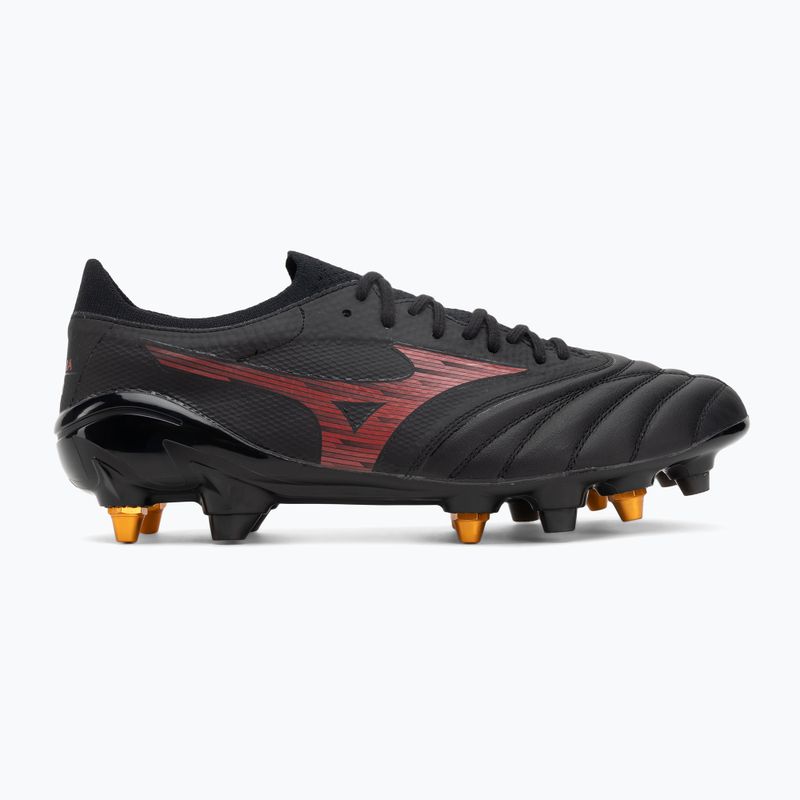 Men's Mizuno Morelia Neo IV Beta Elite Mix SG black/morelia 40th red/black football boots 2